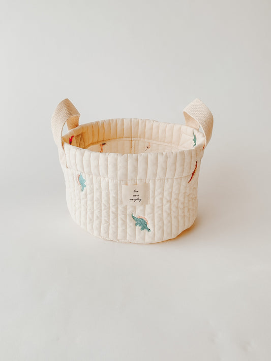 Quilted Basket | Little Dino