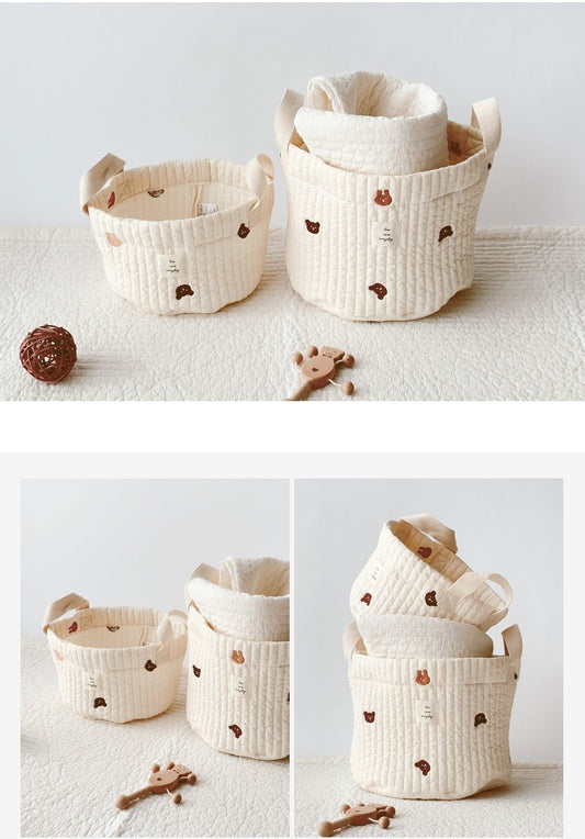 Quilted Basket | Bunny Bear