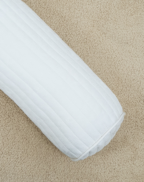 Quilted body pillow | Cream