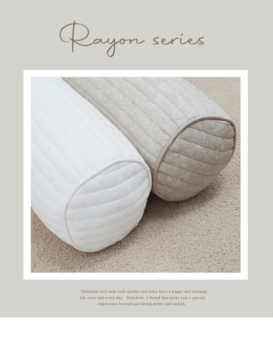 Quilted body pillow | Cream