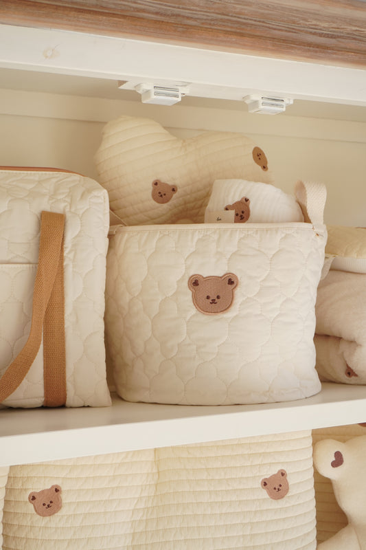 Quilted cloud pillow | Bear