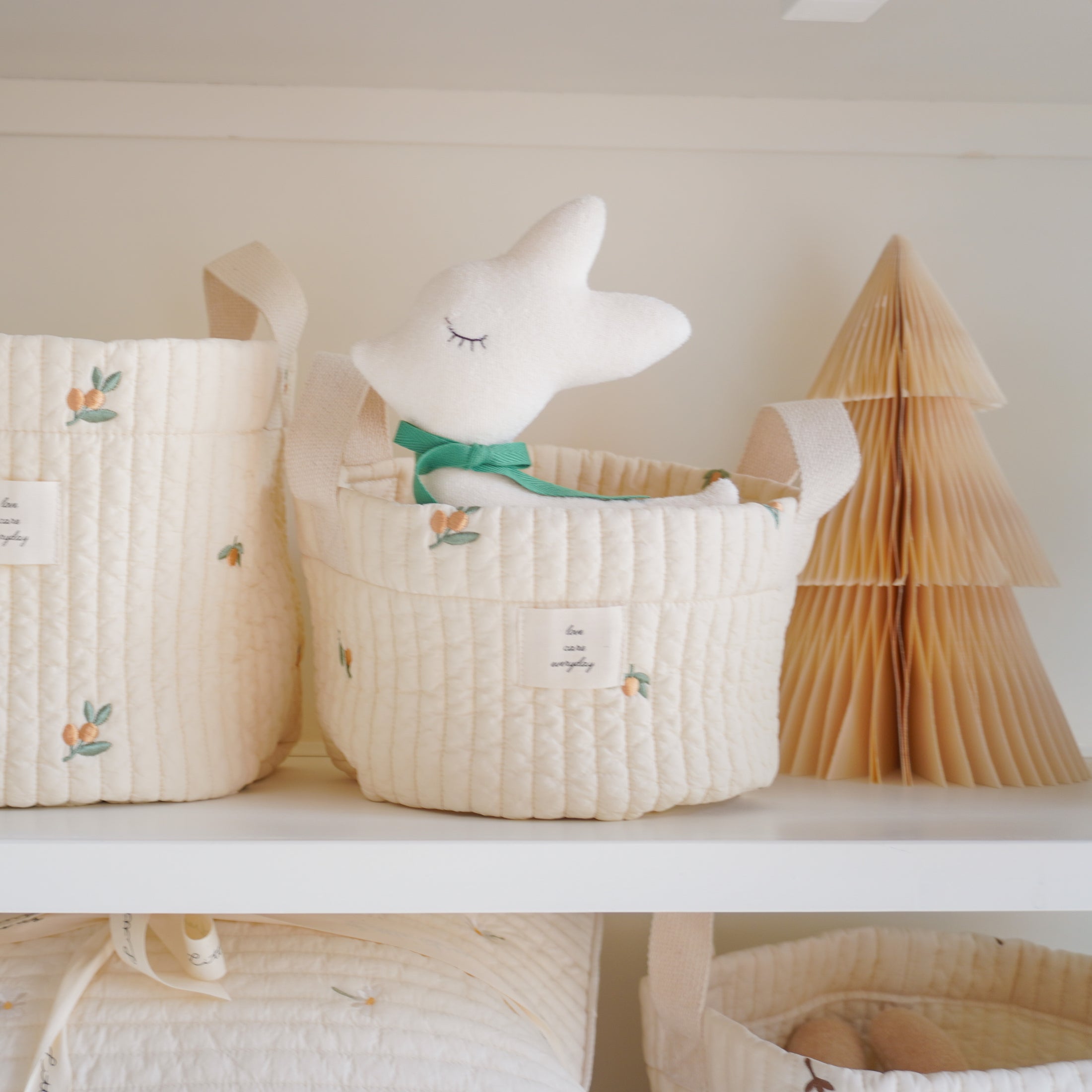 Gift set |  Quilted Baskets with Doll