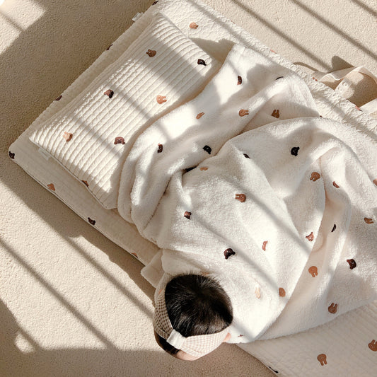 Velboa Blanket | Bunny Bear