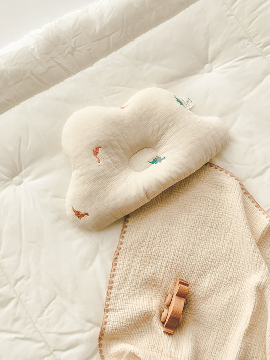 Quilted cloud pillow | Little Dino