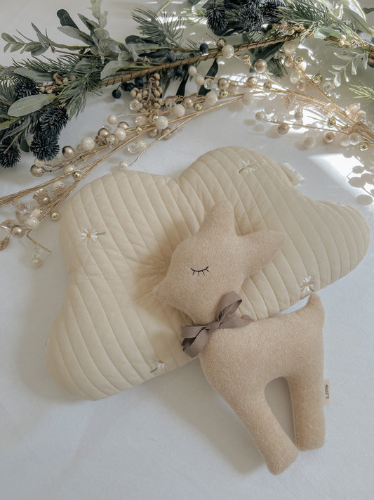 Christmas Gift | Set A- Cloud Pillow & Organic Doll