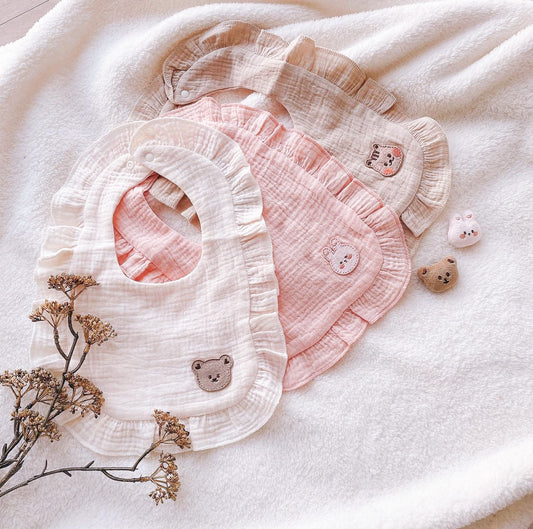 Cotton gauze bibs