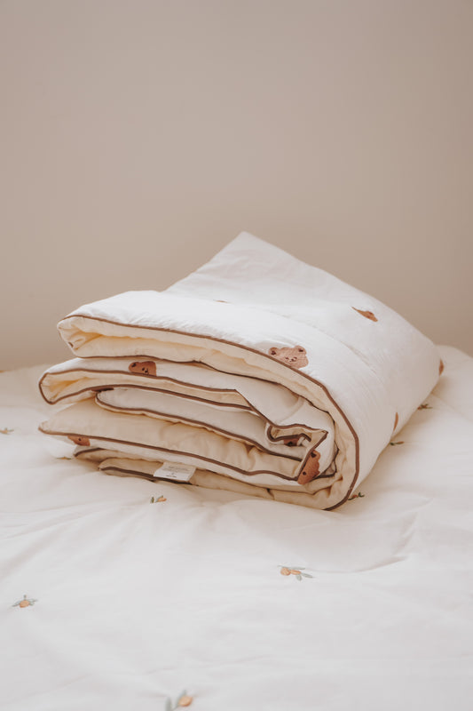 Embroidered Tencel Blanket | Bear