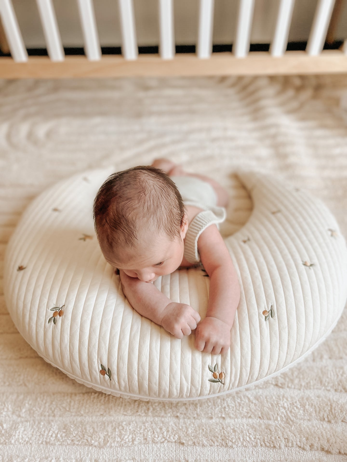 Hypoallergenic Moon Pillow | Olive