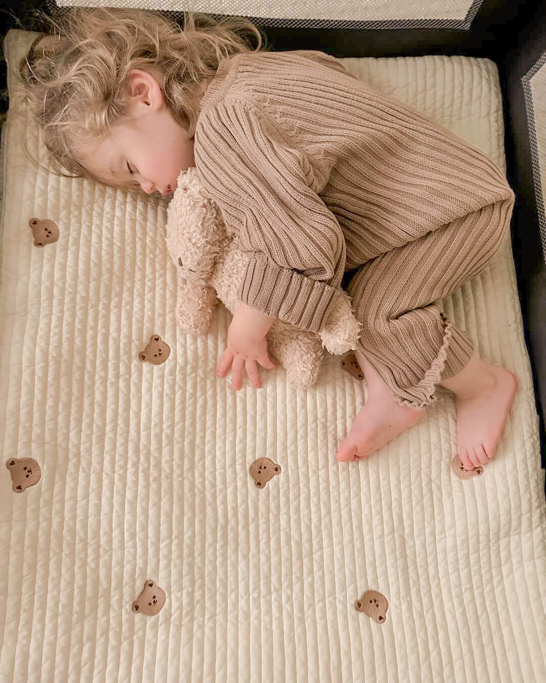 Quilted Nap Bed | Bear