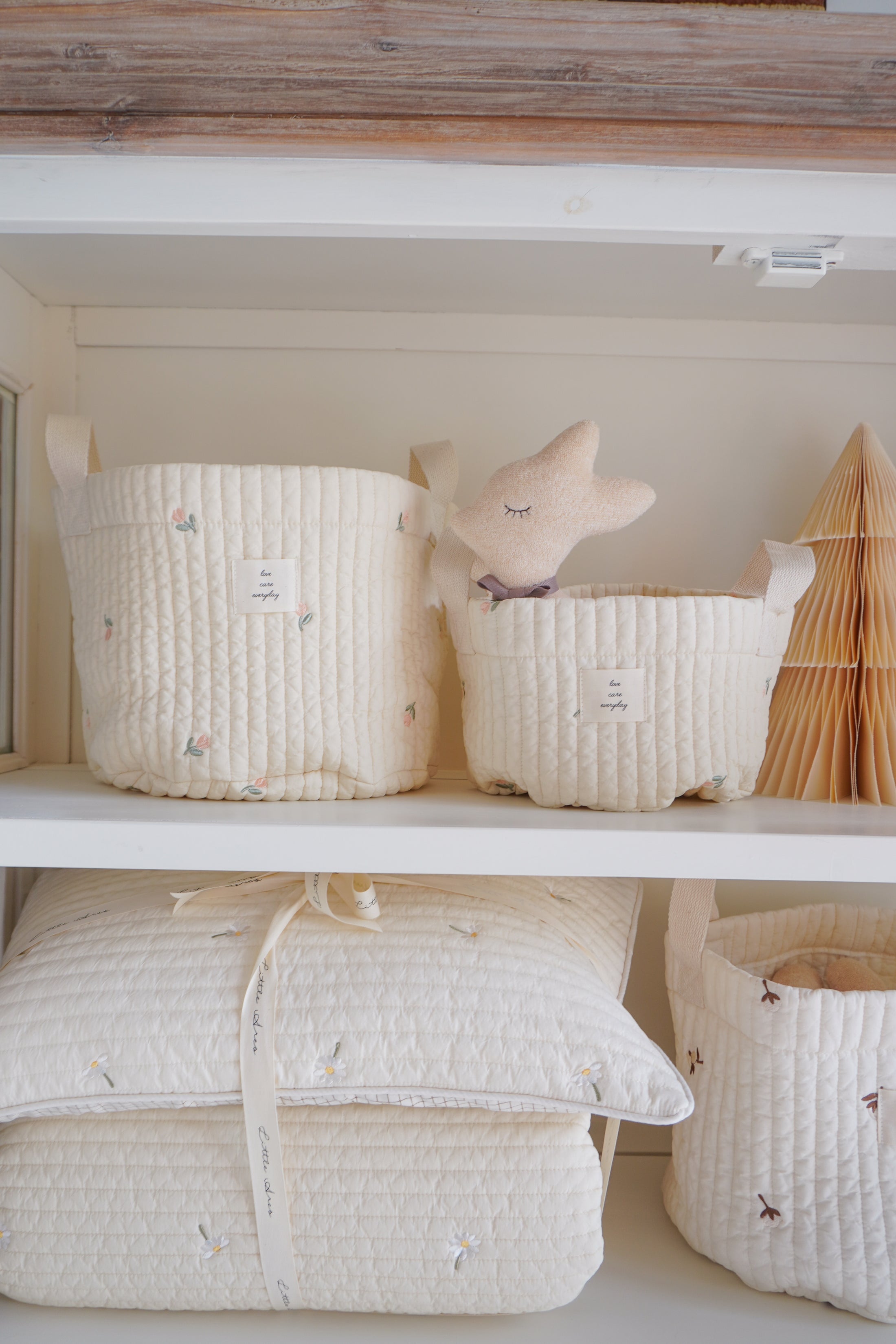 Gift set |  Quilted Baskets with Doll