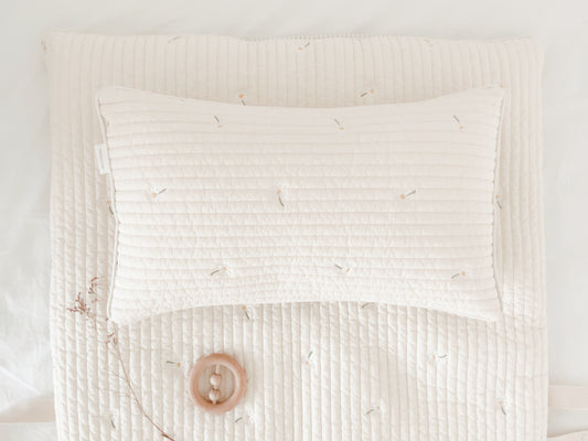 Quilted Nap bed | White Daisy