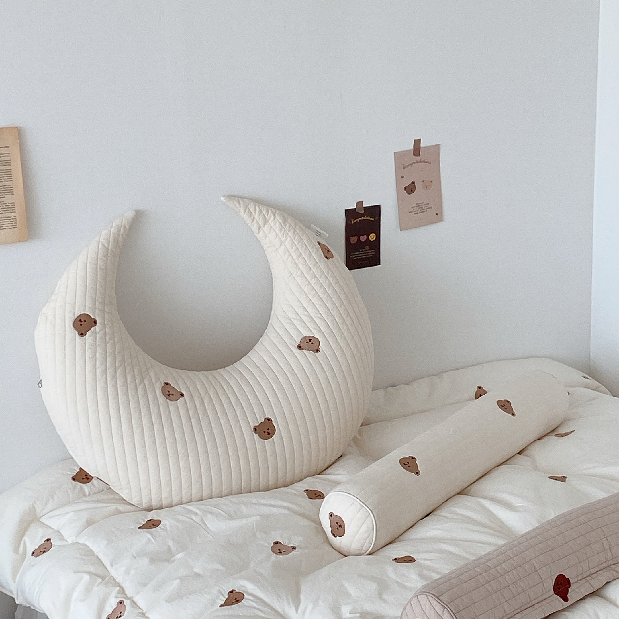 Hypoallergenic Moon Pillow | Bear