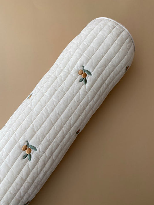 Quilted body pillow | Olive