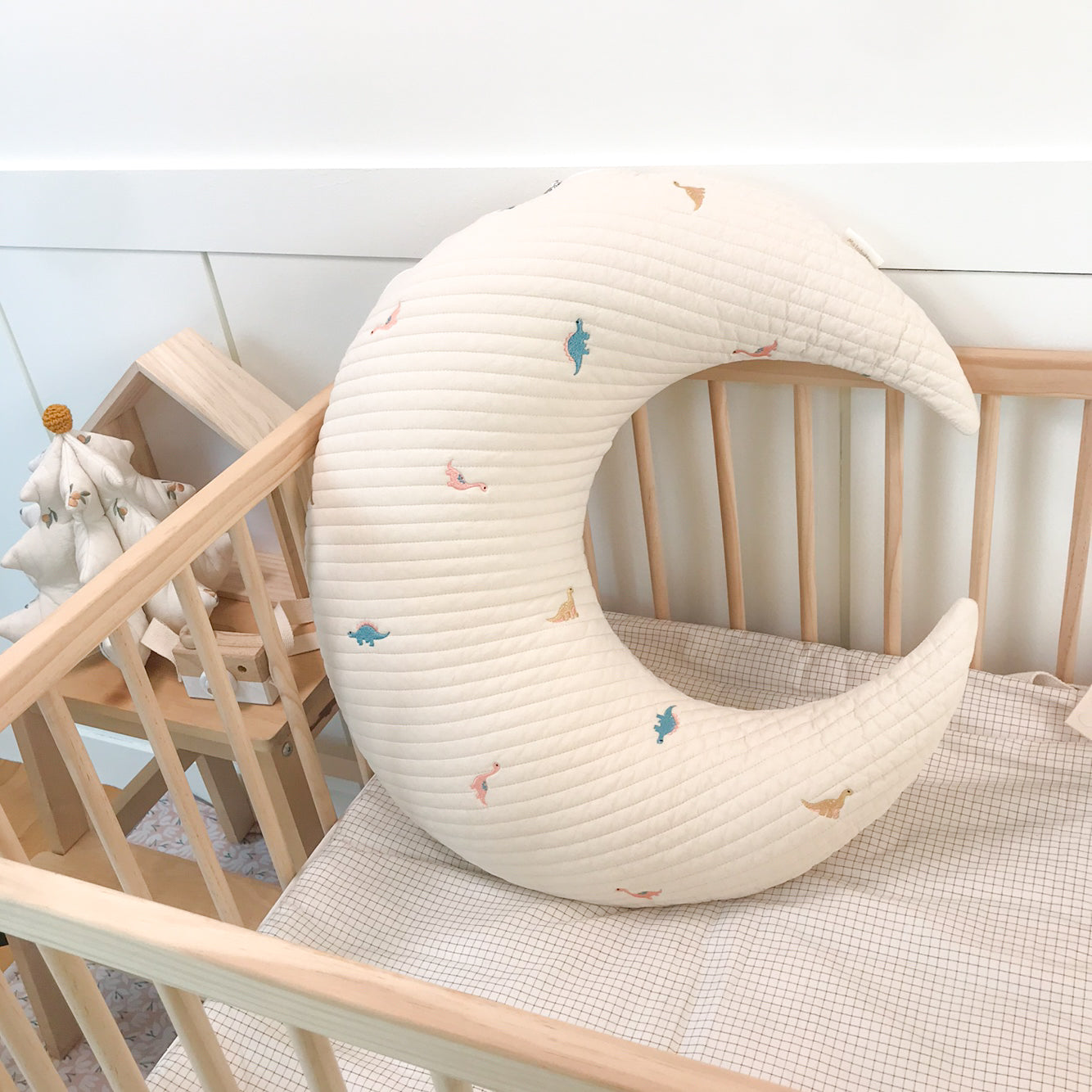 Hypoallergenic Moon Pillow | Little Dino