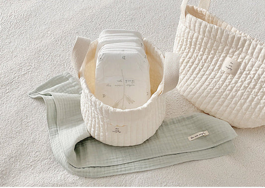 Quilted Basket | Cream